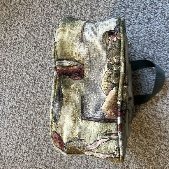 New American Industries Golfer Tapestry Bag Golf Pouch Zipper Artsy Woman Zip - Picture 8 of 14